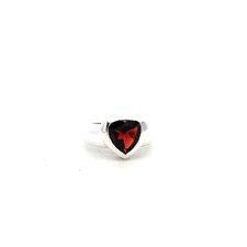 Sterling Silver Garnet Ring Stone 9 x 9 mm 