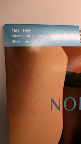 Nordstrom Womens Medium Beige Pull-On Size A Thigh High Sheer Stay Up Stockings - Picture 2 of 4