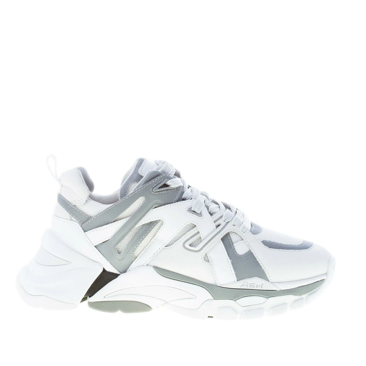 ASH chaussures femme Flash sneaker white grey napa leather nubuck