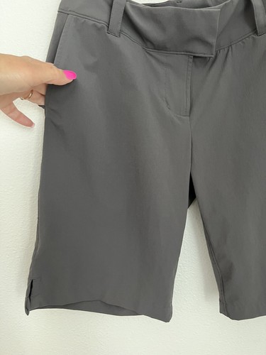 Isis Women’s Shorts Size 6 Quick Dry Golf Hiking Outdoor High Rise Bermuda Gray - Picture 2 of 7