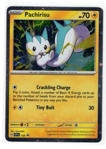 Pokemon Scarlet & Violet Black Star Promo - Pachirisu SVP 158