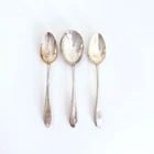 ANTIQUE GORHAM STERLING SILVER SPOONS SET OF 3 MONOGRAMMED "R"
