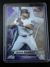 Agustin Ramirez, 2026 Bowman's Best, 013/250, RC, Purple Lazer Refactor, Marlins