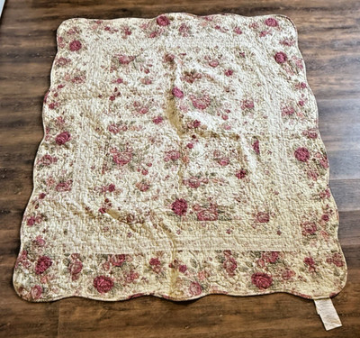 Greenland Home Fashions Floral Cotton Quilted Throw Blanket 50 x 60 '