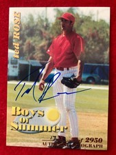Ted Rose 2001 Royal Rookies Boys of Summer Autographs #7 SIGNED Auto Reds /2950