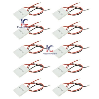 10X Slim TEC1-12704 12V Heatsink TEC Thermoelectric Cooler Peltier 30x30mm 12704