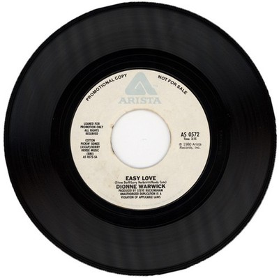 DIONNE WARWICK ''EASY LOVE c/w WE NEVER SAID GOODBYE'' DEMO 1980 SOUL