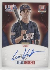 2014 USA Baseball Box Set 18U National Team Signatures Lucas Herbert Auto 0a2