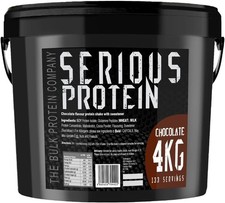 Serious Whey Protein Powder & Casein Blend 4kg Lean Muscle Complex Amazing Value 10.00 per kilo