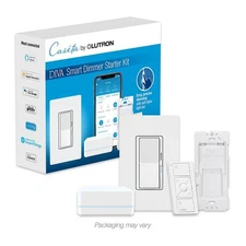 Diva Smart Dimmer Switch Starter Kit for Caseta Smart Lighting, with Smart Hub 