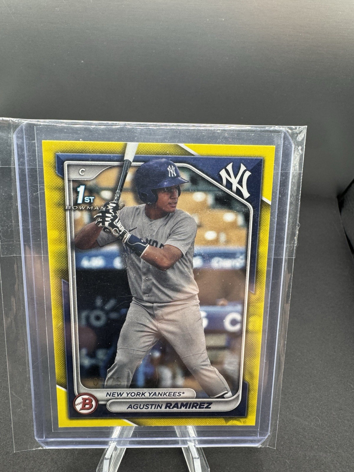 2024 Bowman - Prospects Agustin Ramirez #BP-85 Yellow Border /75 (RC)