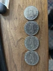 Lot Of 4 1975 Voyager Canadian Silver Dollar
