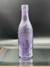 Rare Georgetown sc D.J. Crowley COCA COLA STRAIGHT SIDE BOTTLE AMETHYST PURPLE 