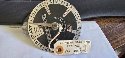 Vintage H. Hoffman Pin Tumbler Key Decoder for Chrysler Products 1937-1942