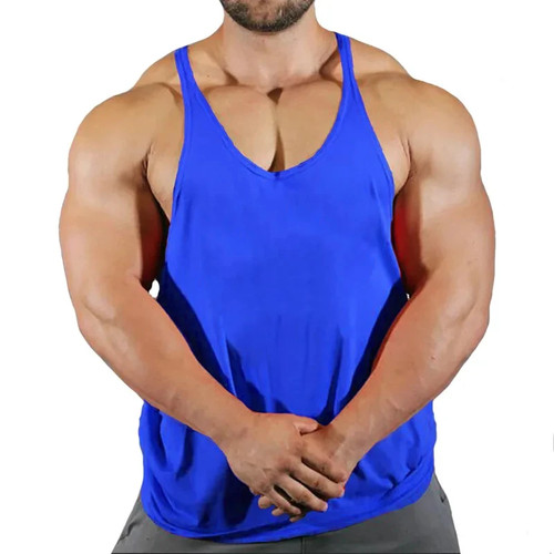 Gym Man Workout Bodybuilding Shirt Men Singlets Stringer Undershirt Vests - Afbeelding 45 van 50