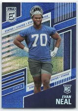 2022 Donruss Elite #133 Evan Neal Status Sparkle #/275