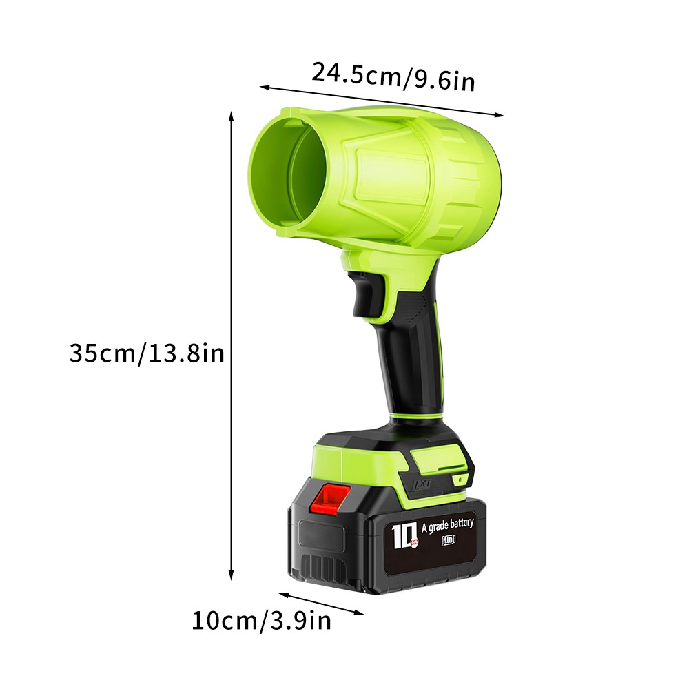 Portable Electric Cordless Leaf Blower Handheld Mini Turbo Blower w/ 2 Batteries