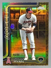 2025 Topps Gilded Collection Nolan Ryan Chrome Gold 84/99 Angels