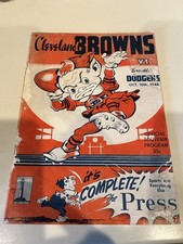 1948 Cleveland Browns Vs San Fransisco 49ers Official Vintage Football Program