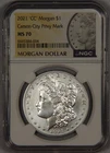 2021-CC Morgan Silver Dollar NGC MS70 Carson City Privy Mark $1