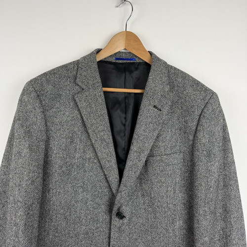 Chaqueta Blazer Brook Taverner Moon Tweed Para Hombre 42S Gris Espiga Deportes - Imagen 3 de 16