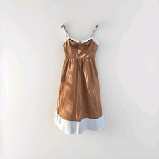 ASTR The LABEL NWT Women's camel and cream Midi Dress Size XL