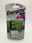 Energizer CHVCMWB-4 Rechargeable AA Batteries & Charger (accepts AAA Too) NEW