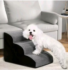 High-Quality Foam Pet Stairs for Bed, Couch or Window Wide 2 Steps for Pet's US