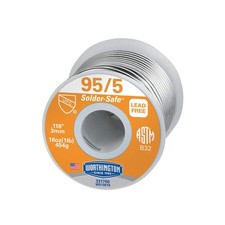 Worthington 331760 95/5 Wire Solder, 1 lb Roll - Electronics DIY