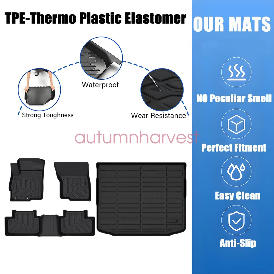 Floor Mats / Trunk Liners For 2011-2024 Mitsubishi Outlander Sport TPE Black New Foto 3 de 4