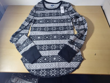 Old Navy long sleeved pajama set /Fair Isle Pattern/Shirt small pants medium