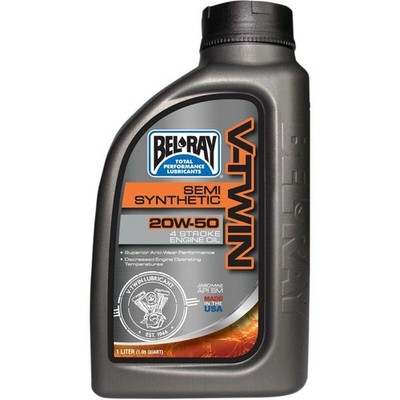 Bel-Ray V-Twin Semi Synthetic 4T Engine Oil 20W50 Motorenoel 1Liter Flasche