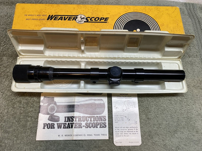 Vintage Weaver V 22 3 X 6 Dual X Reticle W/ Tip Off Mount, Box , Paperwork- Nice
