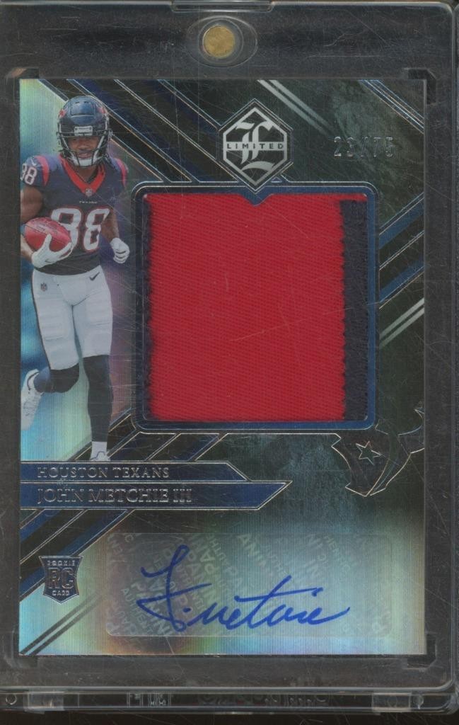 John Metchie Panini Limited #159 Patch Autograph Jumbo-Gold