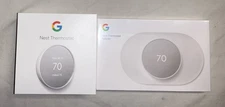 Brand New Google Nest Smart Thermostat with Bonus Trim Kit Snow Model GA01334-US