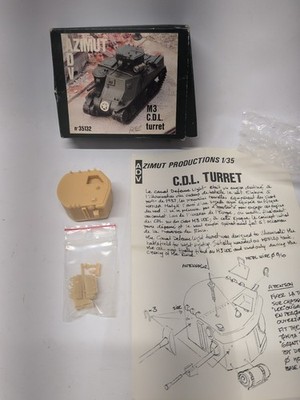 ADV Azimut CDL Turret M3 Conversion Kit 1:35 Kit 35132 Resin Parts 