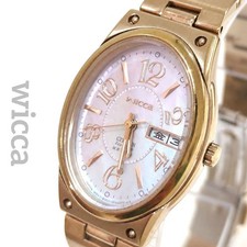 CITIZEN wicca E001-S027136 Solar Ladies Watch Day/Date Women's Oval From Japan