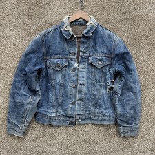 Vintage Levi’s Big E Type Iii Denim Jacket 19x23 Thrashed Blanket Lined 60s
