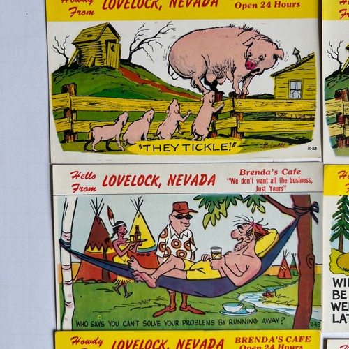 16 Postkarten Set Lovelock Nevada Vintage LAFF GRAM 60er Jahre lustig UNBESPIELT - Bild 2 von 12