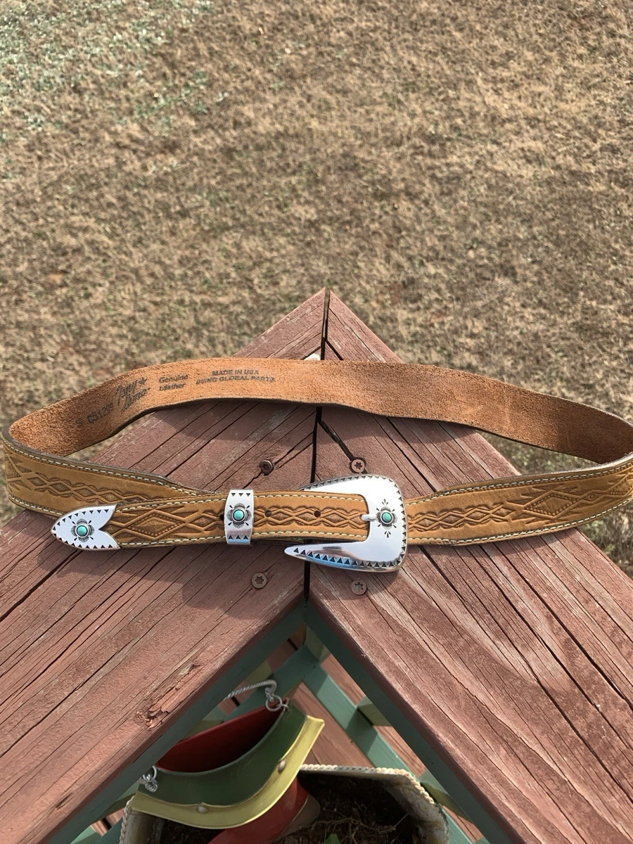 Cintura In Pelle Marrone Fatta A Mano Per Uomo, Stile Western, Esclusiva Cintura Charro, Cinto Vaquero Fino, Cintura In Pelle Intagliata Da Cowboy Rodeo - Italia - Foto 9