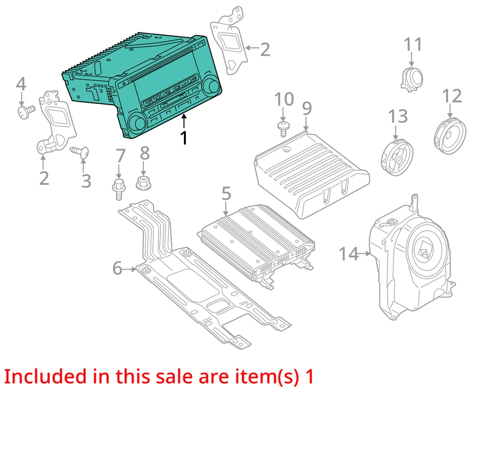 2015-2017 Mitsubishi Outlander Sport Am Fm Cd Player Radio Receiver R64MJ - Image 3 of 4