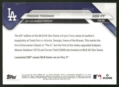 2025 Topps NOW MLB All-Star Game Set - Choose Your Card - Buy More & Save More! - Picture 42 of 54