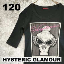 Hysteric Glamour Kids T-Shirt 120cm Black Cotton Graphic Short Sleeve