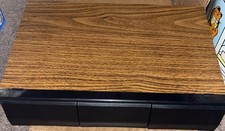Vintage 1980s Faux Wood Grain 36 Cassette Tape Storage Drawer Holder Case Shelf