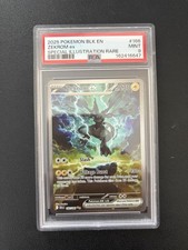 Pokémon TCG Zekrom EX Sir #166/086 Black Bolt PSA 9 Mint Full Art Graded Slab