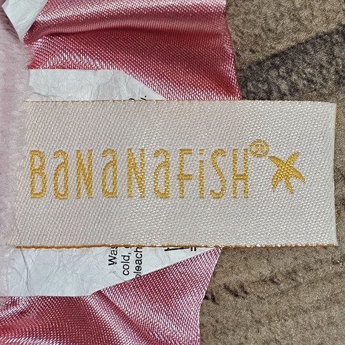 Bananafish Flowers Baby Girls Blanket Pink Floral 38 1/2" x 29" Satin Plush 2011 - Picture 4 of 4