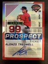 2024 Prospect Edition Prospect Ticket Holo Red Alonzo Tredwell /199 RC