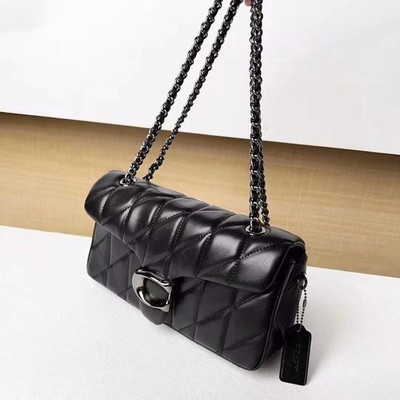 NWT Coach CP150 Black Tabby Shoulder Bag 26 Quilted Leather New Outlet Products
