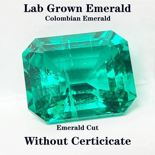 AGL Lab Grown Columbia Smaragd 10x12mm Smaragdschliff Edelsteine für Schmuckherstellung - Bild 22 von 23