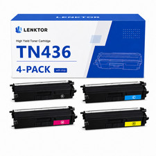 TN436 4PK Toner Cartridge for HL-L8360CDW L9310CDW MFC-L8900CDW L9570CDW 2BK/CMY